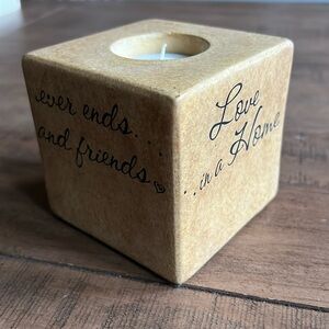 Pavilion Gift Company Comfort Candles 3-1/2-Inch Square Candle Holder